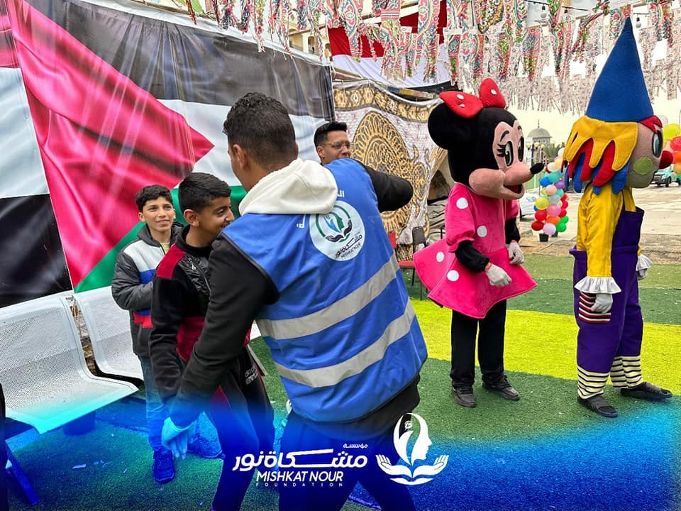 The "Mishkat Noor" Foundation joins the residents of Port Said and Palestinian brothers in Arish in their celebrations of Eid al-Fitr.