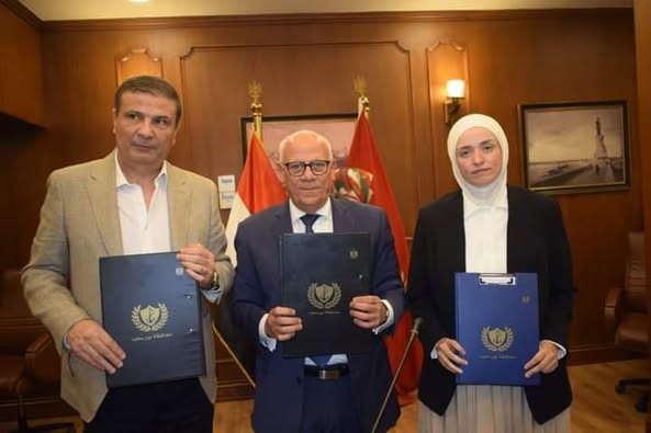 بروتوكول تعاون لدعم المشروعات الصغيرة بين محافظ بورسعيد ورئيس البنك الزراعي المصري ورئيس مجلس أمناء مؤسسة مشكاة نور