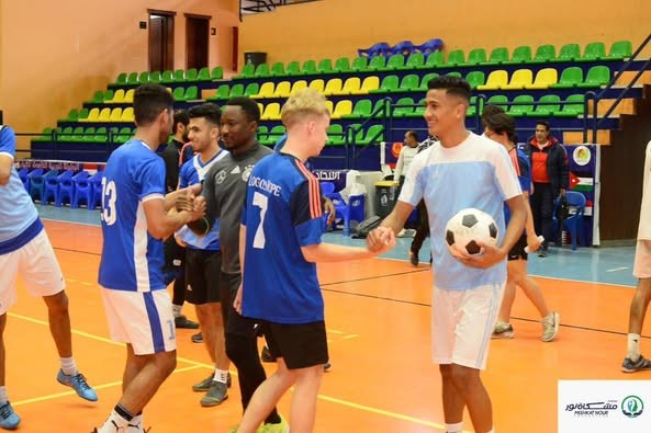 مديرية الشباب والرياضة ومؤسسة مشكاة نور تنظمان لقاء رياضي لضيوف السفينة (لوجوس هوب) بالمدينة الرياضية ببورسعيد
