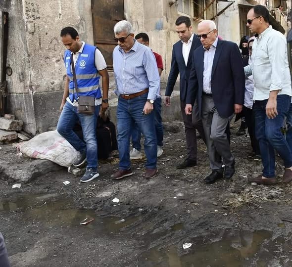 محافظ بورسعيد يتفقد المرحلة الثالثة لتطوير منطقة فاطمة الزهراء