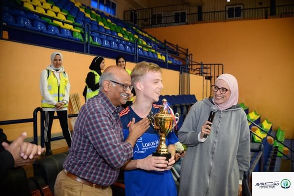 مديرية الشباب والرياضة ومؤسسة مشكاة نور تنظمان لقاء رياضي لضيوف السفينة (لوجوس هوب) بالمدينة الرياضية ببورسعيد